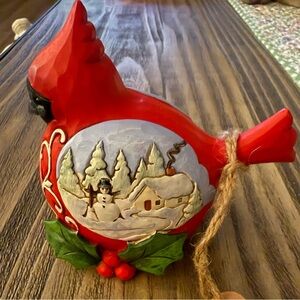 Jim Shore Heartwood Creek “Winter’s Joy’s” Red Cardinal. 6004293.